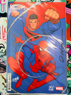 DC Marvel Superman Spider-Man #1 (One Shot) Cover Q David Nakayama Variant | Signed by David Nakayama