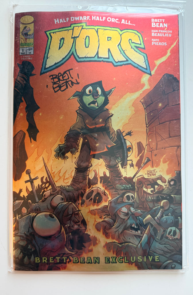 D'ORC #1 | 3rd Print | FOIL Exclusive | Signed by Brett Bean