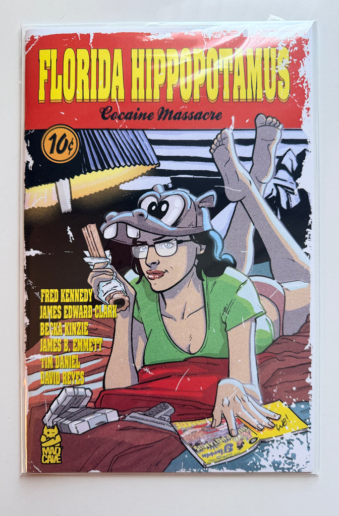 Florida Hippopotamus Cocaine Massacre #1 | Pulp Fiction Homage | Signed by Matthew Waite