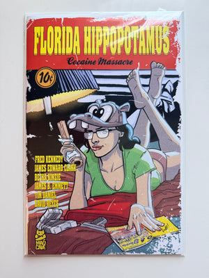 Florida Hippopotamus Cocaine Massacre #1 | Pulp Fiction Homage | Signed by Matthew Waite