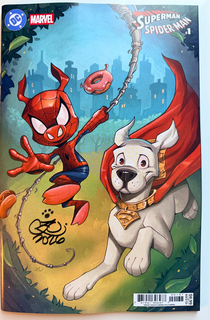 DC Marvel Superman Spider-Man #1 Cover W Chrissie Zullo Variant | Signed by Chrissie Zullo