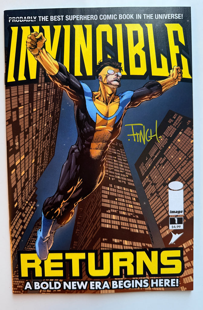 Invincible Returns Facsimile Edition #1 Cover A David Finch & Fco Plascencia | Signed by David Finch