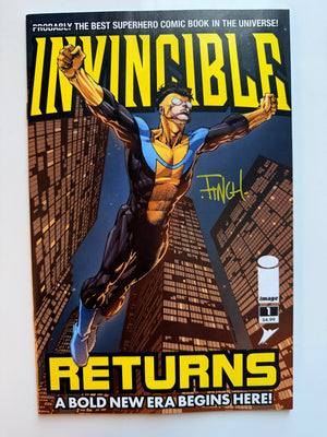 Invincible Returns Facsimile Edition #1 Cover A David Finch & Fco Plascencia | Signed by David Finch