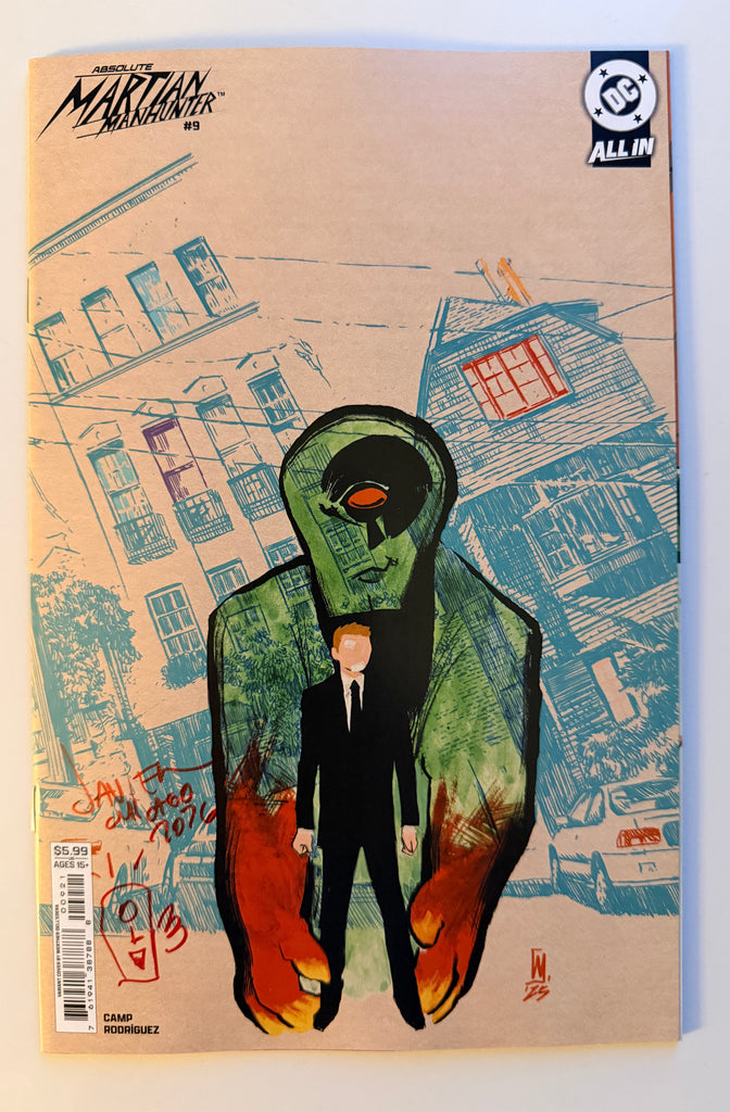 Absolute Martian Manhunter #9 Cover B Werther Dell Edera Variant | Signed and Remarked by Javier Rodriguez