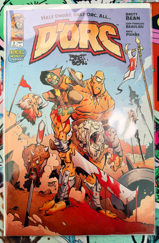 Dorc #2 Cover C Brett Bean Invincible Team Up Variant | Signed By Brett Bean