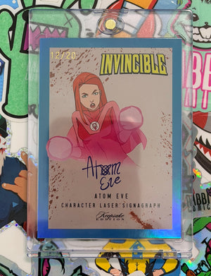 Invincible Keepsake Blue Foil Signagraph Atom-Eve #321 - Numbered 12/20