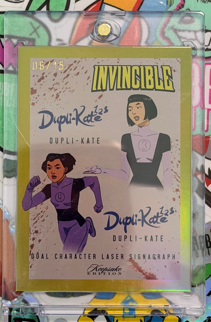 Invincible Keepsake Blue Foil Signagraph Dupli-Kate #376 - Numbered 14/20