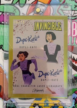 Invincible Keepsake Blue Foil Signagraph Dupli-Kate #376 - Numbered 14/20