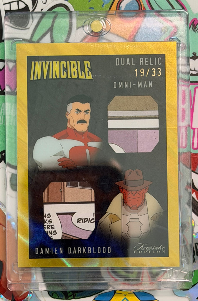 Invincible Keepsake Gold Foil Dual-Relic Omni-Man + Damien Darkblood #511 - 19/33
