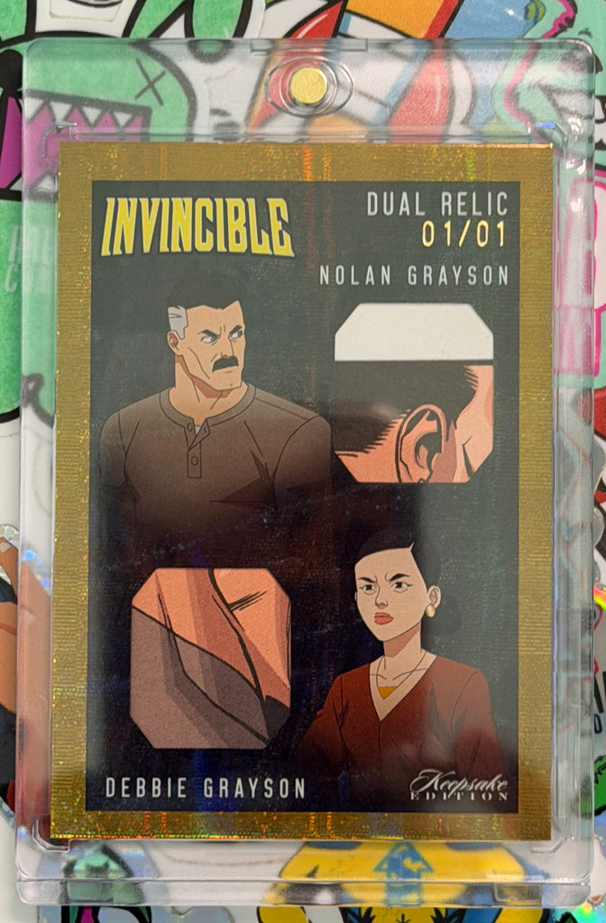 Invincible Keepsake Gold Foil Dual-Relic Nolan Grayson & Debbie #510 - 1/1