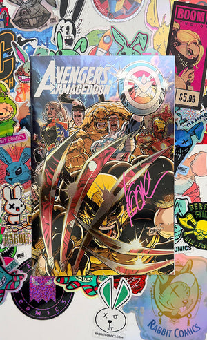 Averngers Armageddon #1 | Andrews Foil Variant | Signed by Kaare Andrews