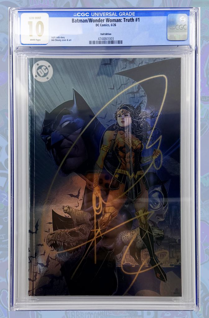Batman Wonder Woman Truth #1 (One Shot) Cover E Jim Cheung Foil Variant | CGC 10