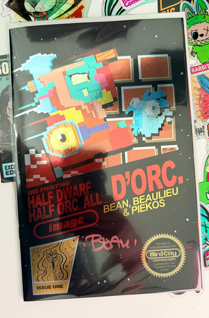 D'ORC #1 3RD PRINT | 8BIT VARIANT | SIGNED BY BRETT BEAN