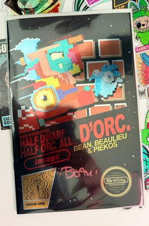 D'ORC #1 3RD PRINT | 8BIT VARIANT | SIGNED BY BRETT BEAN