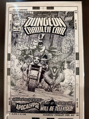 DUNGEON CRAWLER CARL #0 • NYCC B&W MAHNKE NIGHT RAIN TRADE VARIANT