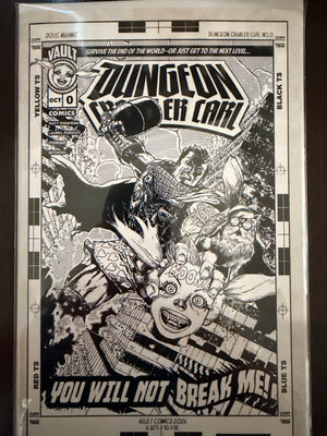 DUNGEON CRAWLER CARL #0 • NYCC B&W MAHNKE AB HOMAGE TRADE VARIANT