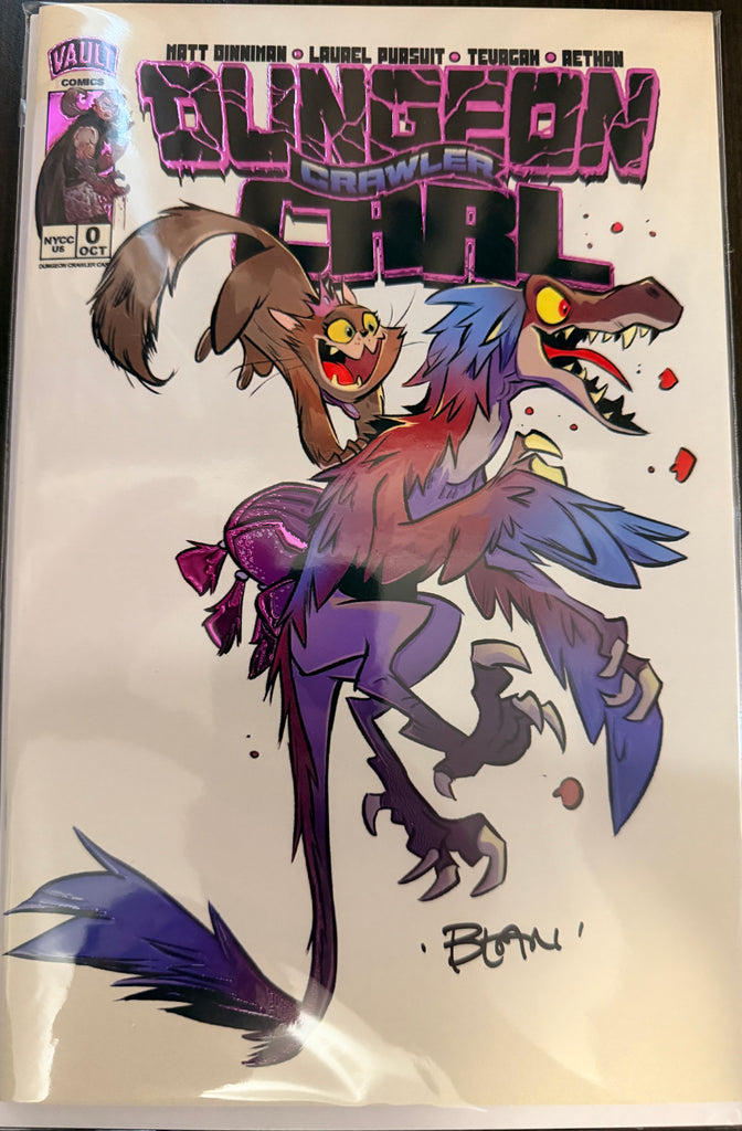 DUNGEON CRAWLER CARL #0  NYCC BRETT BEAN VAULT EMBOSSED EXCLUSIVE - SIGNED BY BRETT BEAN