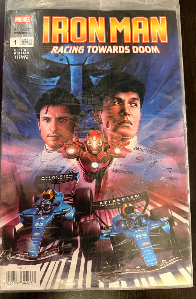 IRON MAN RACING TOWARDS DOOM #1 | F1 RACING GREAT BRITAIN VARIANT