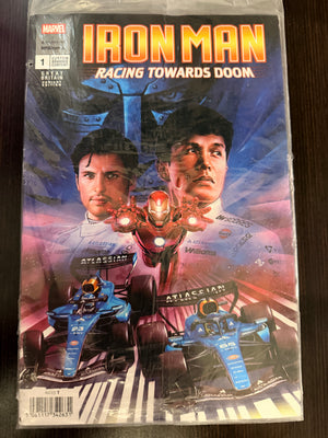 IRON MAN RACING TOWARDS DOOM #1 | F1 RACING GREAT BRITAIN VARIANT