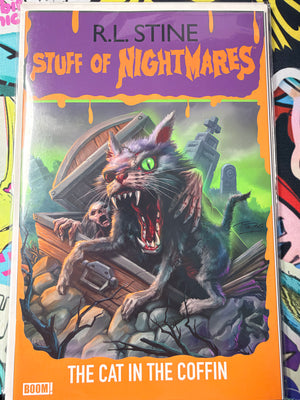 Stuff of Nightmares The Cat in the Coffin #1 | NYCC Glow in the Dark Goosebumps Variant