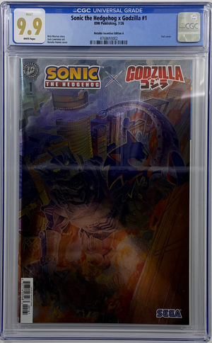 Sonic the Hedgehog x Godzilla #1 1:25 RATIO VARIANT | CGC 9.9