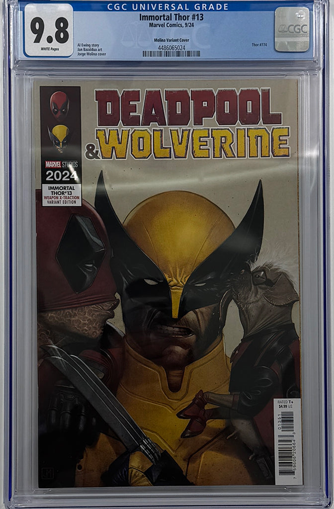 Immortal Thor #13 | X-Traction Deadpool & Wolverine Variant | CGC 9.8