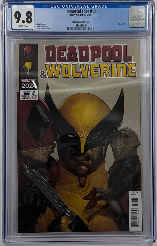 Immortal Thor #13 | X-Traction Deadpool & Wolverine Variant | CGC 9.8