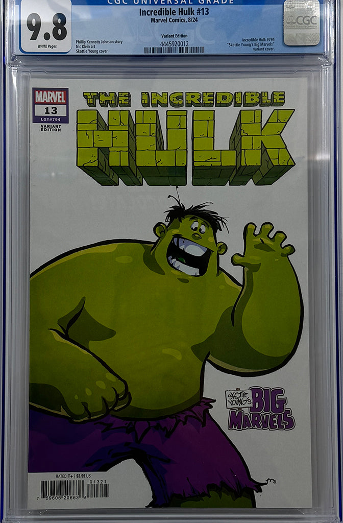 INCREDIBLE HULK #13 | SKOTTIE YOUNG'S BIG MARVEL VARIANT | CGC 9.8