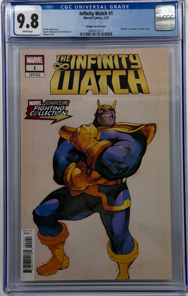 INFINITY WATCH #1 | BENGUS MARVEL VS CAPCOM VARIANT | CGC 9.8