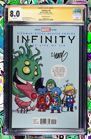 Infinity #5 | Skottie Young Variant | Signed By Skottie | CGC SS 8.0