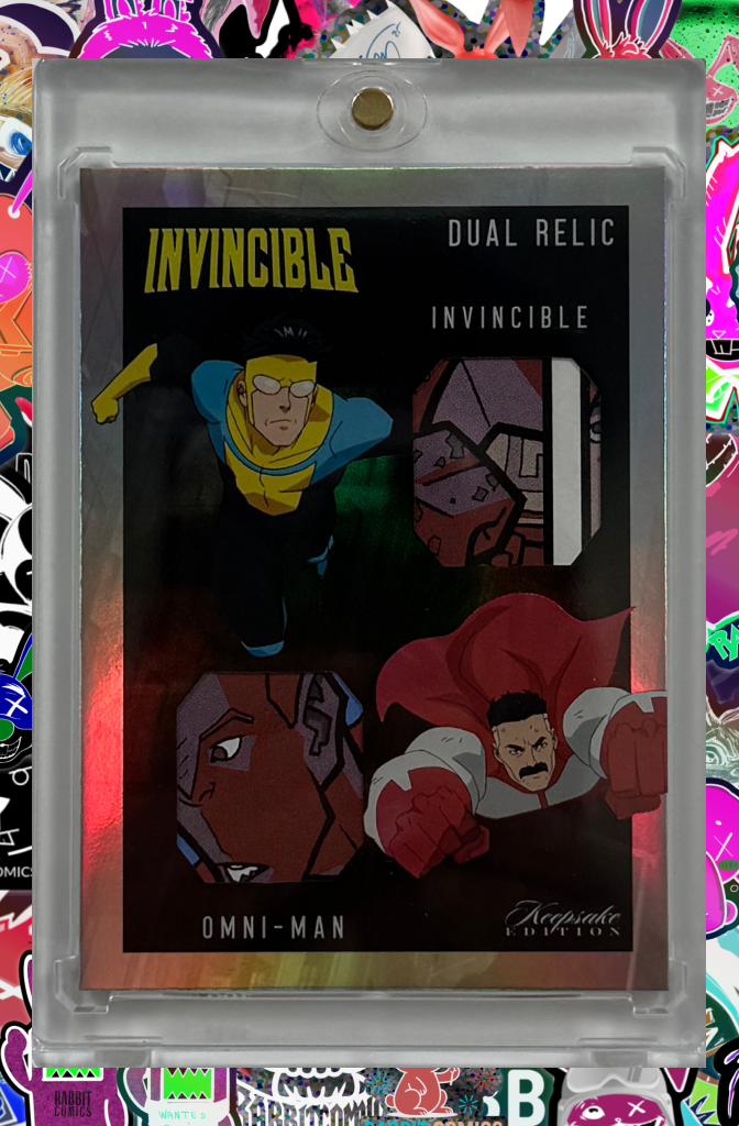 Invincible Season One - INVINCIBLE & OMNI MAN - Authentic Double Relic 2025 Keepsake Edition #500