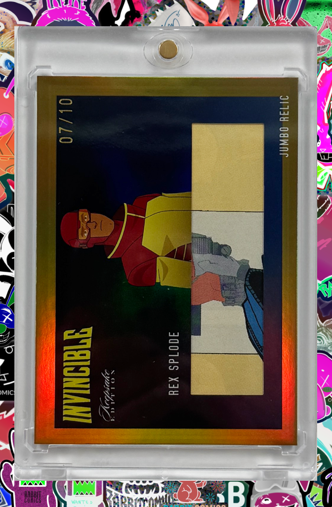 Invincible Season One - REX SPLODE - Authentic Yellow Foil Jumbo Relic 2025 Keepsake Edition #588 (07/10)
