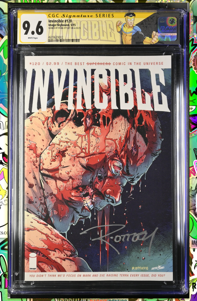 Invincible #120 | Death of Battle Beast | Signed by Ryan Ottley | CGC SS 9.6 (Invincible Label)
