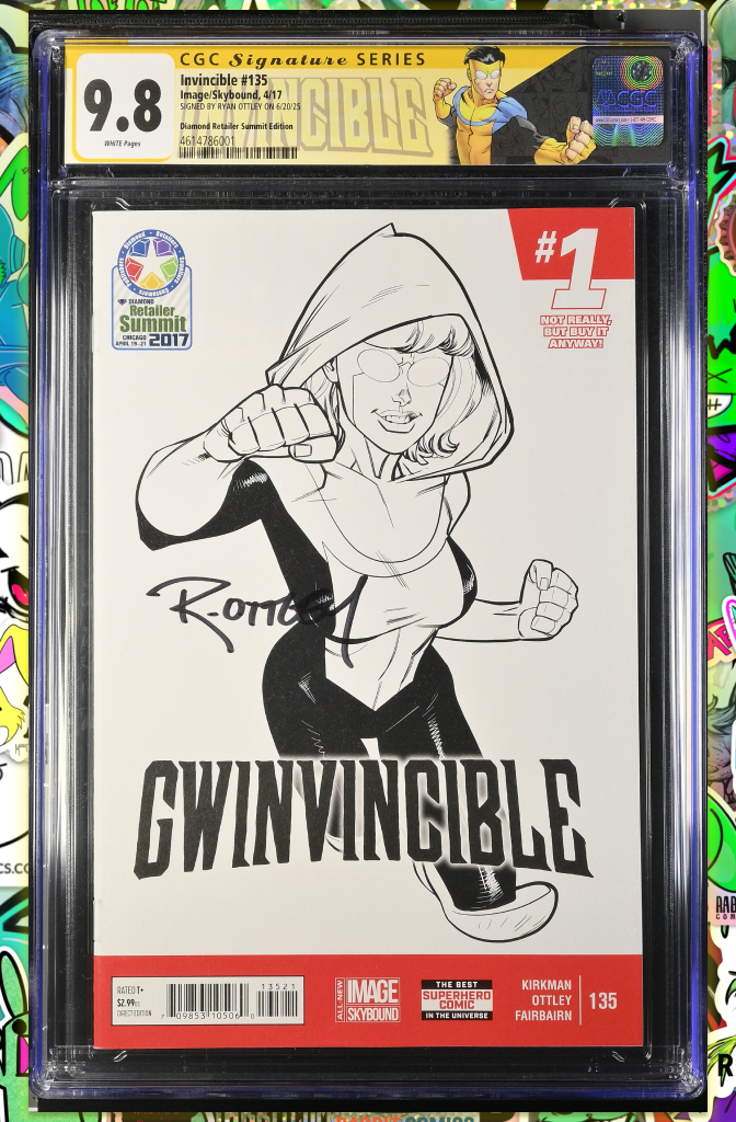Invincible #135 | Gwinvincible Diamond Summit | Signed by Ryan Ottley | CGC SS 9.8