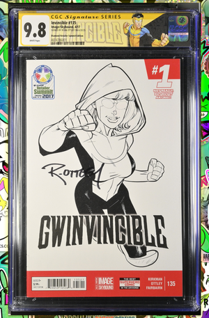 Invincible #135 | Gwinvincible Diamond Summit | Signed by Ryan Ottley | CGC SS 9.8