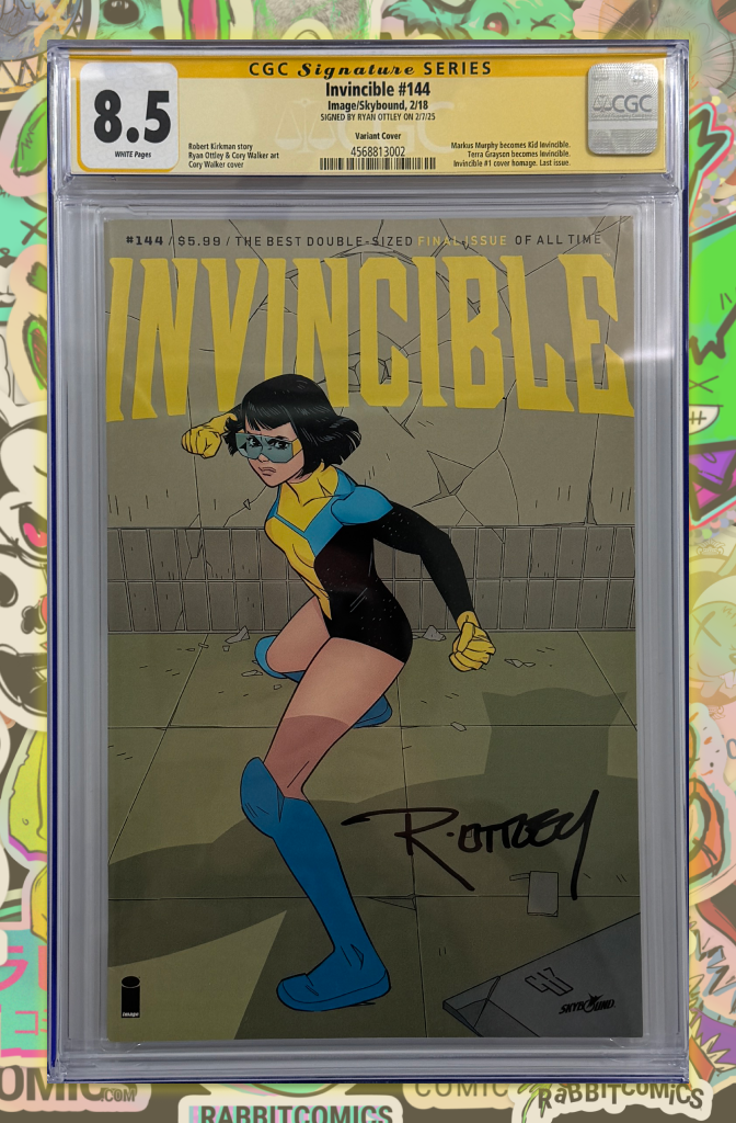 Invincible #144 | Final Issue | Signed by Ryan Ottley | CGC SS 8.5