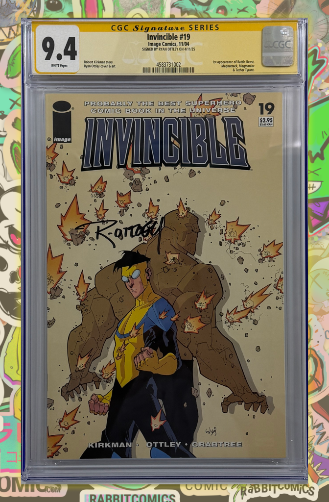 Invincible #19 | 1st App of Battle Beast | Signed by Ryan Ottley | CGC SS 9.4