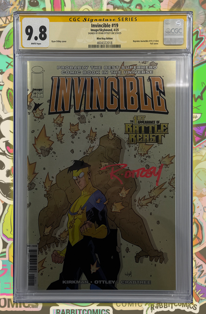 Invincible #19 | Foil Blind Bag Variant | Signed by Ryan Ottley | CGC ...