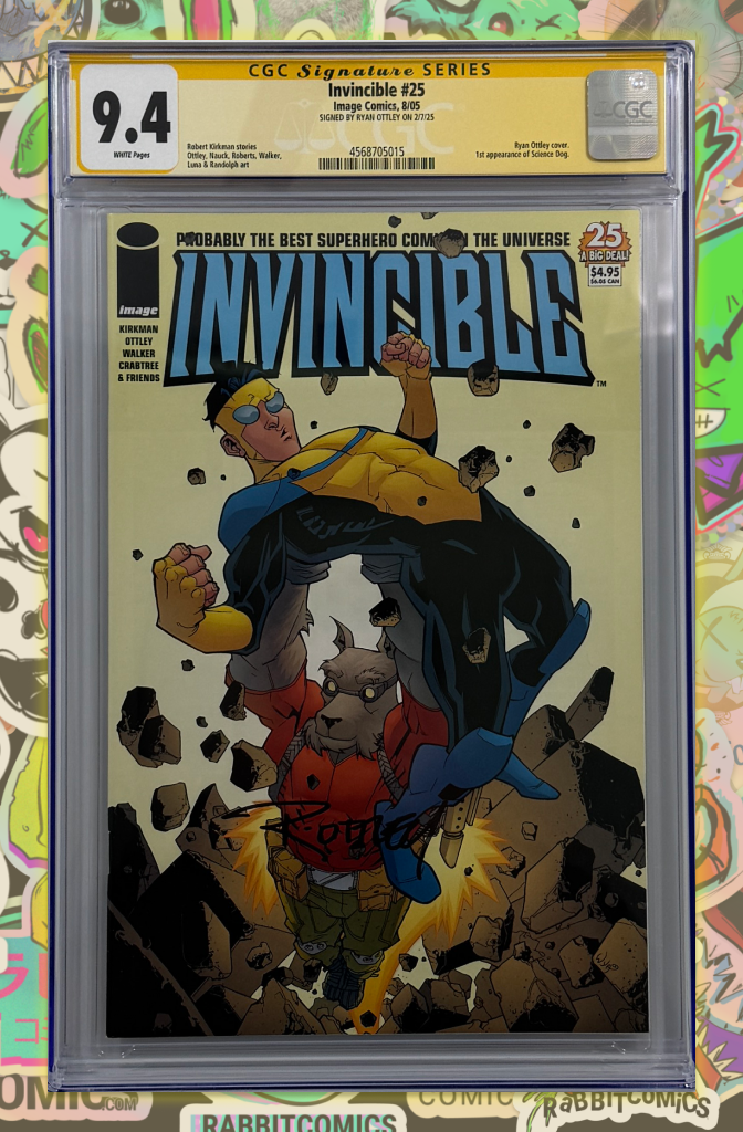 Invincible #25 | 1st Science Dog | Signed by Ryan Ottley | CGC SS 9.4