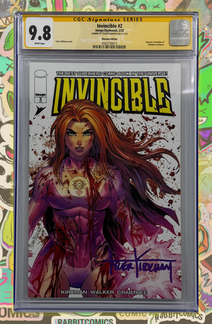 Invincible #2 | Battle Damage Variant  | Signed by Tyler Kirkham  | CGC SS 9.8
