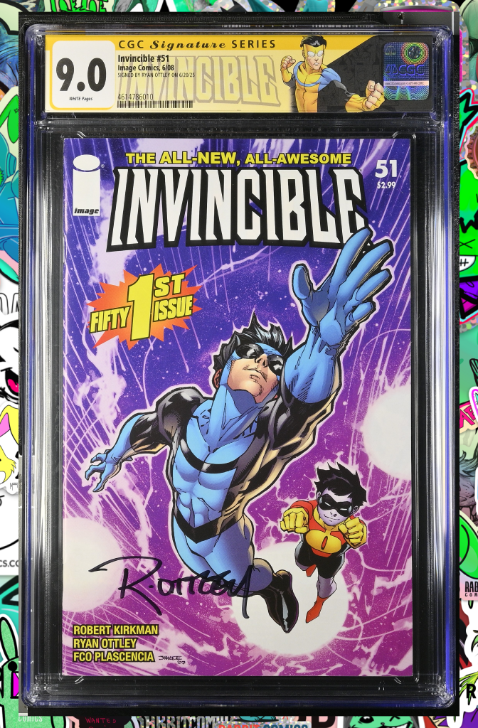 Invincible #51 | Jim Lee Variant | Signed by Ryan Ottley | CGC SS 9.0 (Invincible Label)