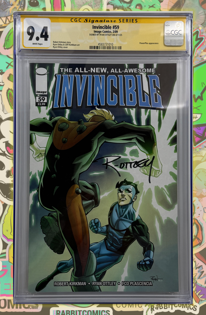 Invincible #59 | 1st App of PowerPlex | Signed by Ryan Ottley | CGC SS 9.4