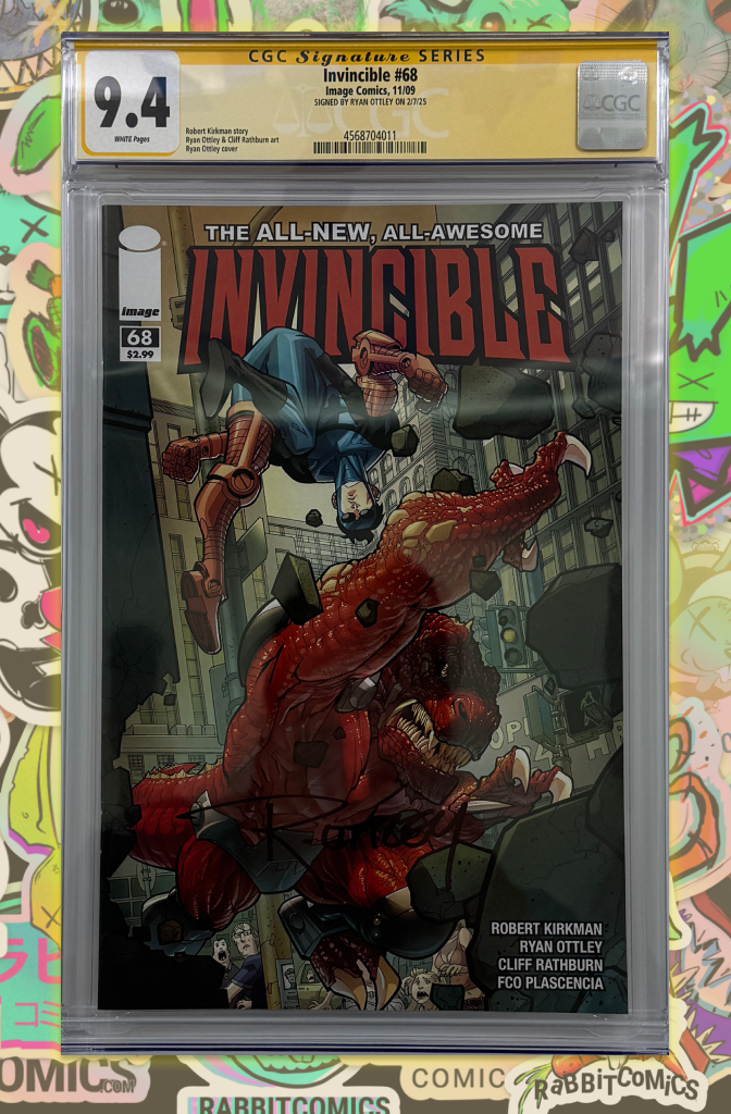 INVINCIBLE #68 | First 1st Appearance of Dinosaurus | Signed by Ryan Ottley | CGC SS 9.4