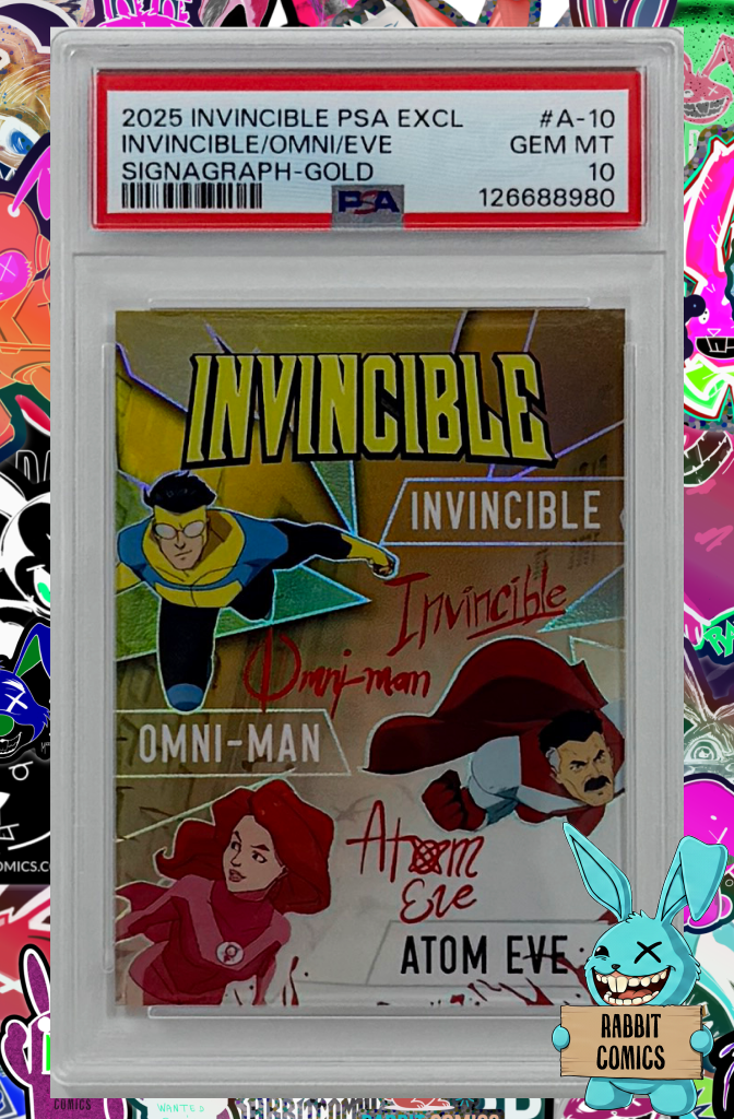NYCC 2025 Invincible Keepsake Invincible Omni Atom EVE Signagraph GOLD 8/10 | PSA 10