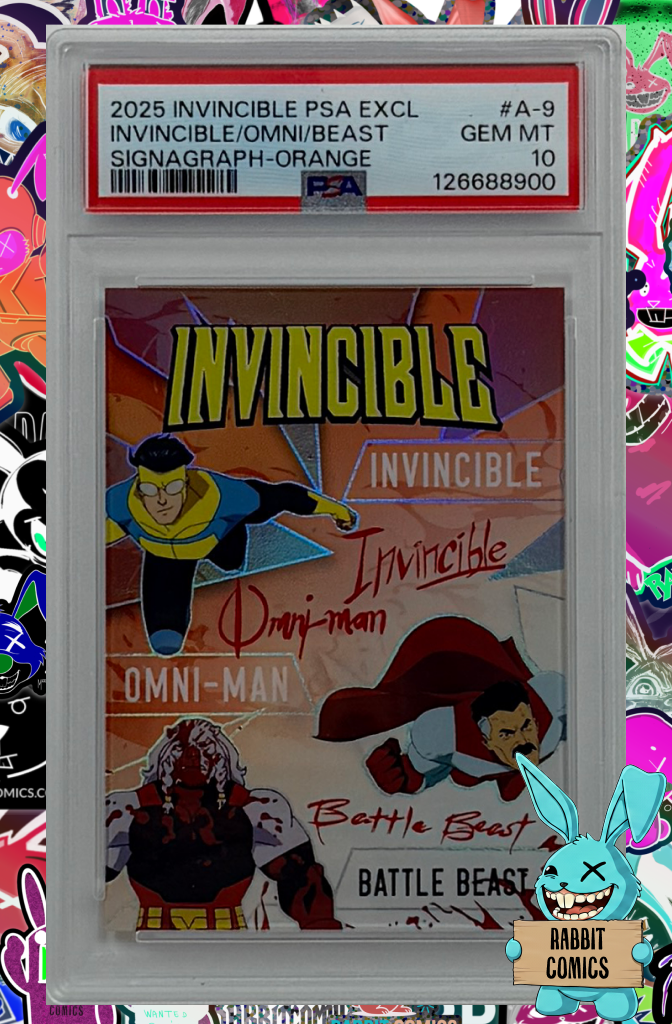 NYCC 2025 Invincible Keepsake Invincible Omni Battle Beast Signagraph ORANGE 4/25 | PSA 10