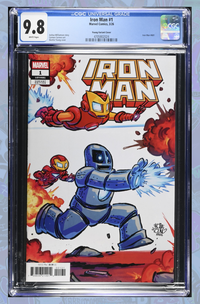 Iron Man #1 Skottie Young 4 Part Connecting Variant | CGC 9.8