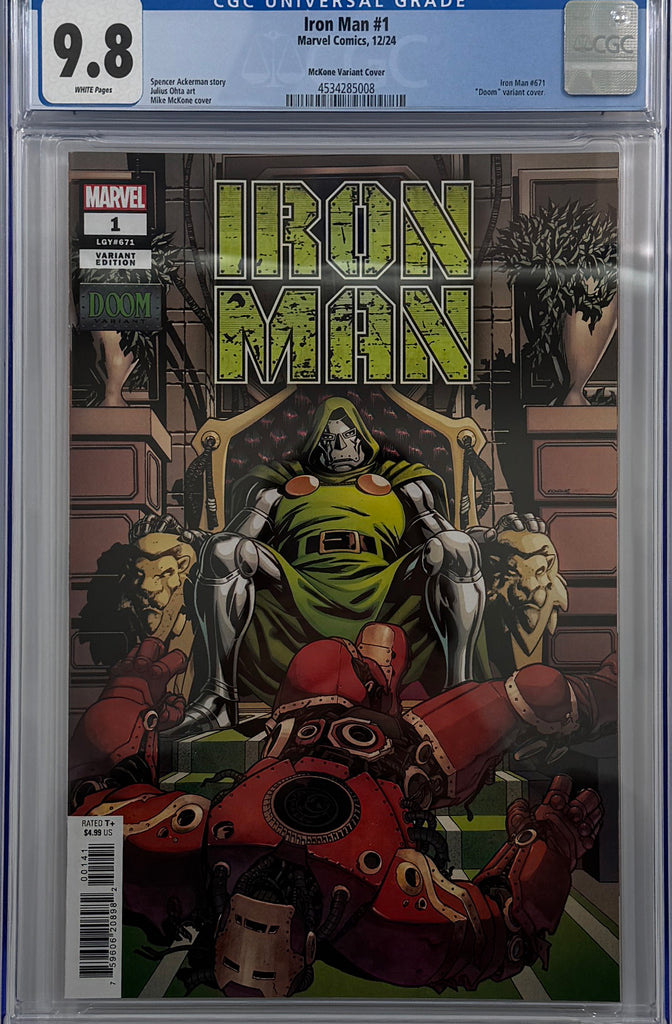 IRON MAN #1 | MIKE MCKONE DOOM VARIANT | CGC 9.8