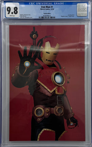 IRON MAN #1 | JOHN TYLER CHRISTOPHER NEGATIVE SPACE VIRGIN VARIANT | CGC 9.8