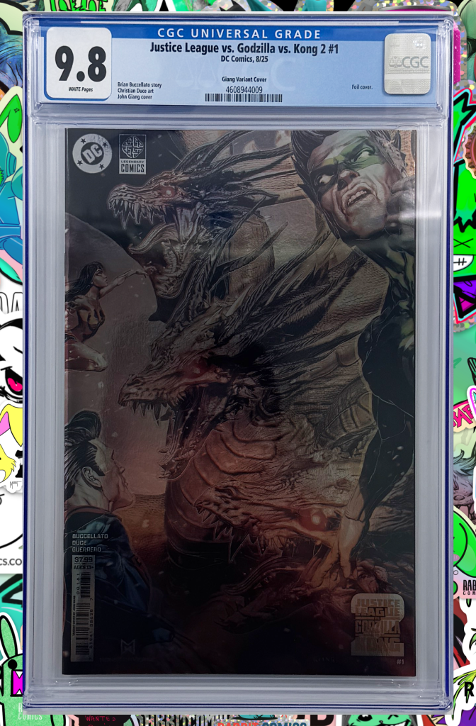 Justice League vs Godzilla vs Kong 2 #1 (Of 7) | Cover E John Giang Foil Variant | CGC 9.8
