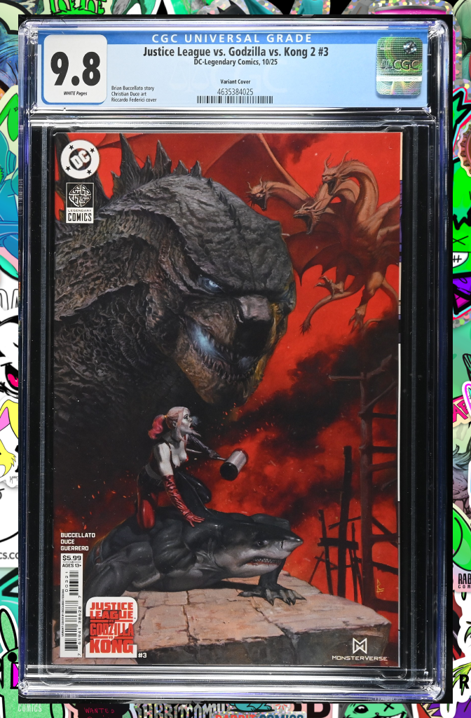 Justice League vs Godzilla vs Kong 2 #3 (Of 7) Cover B Riccardo Federici Variant | CGC 9.8